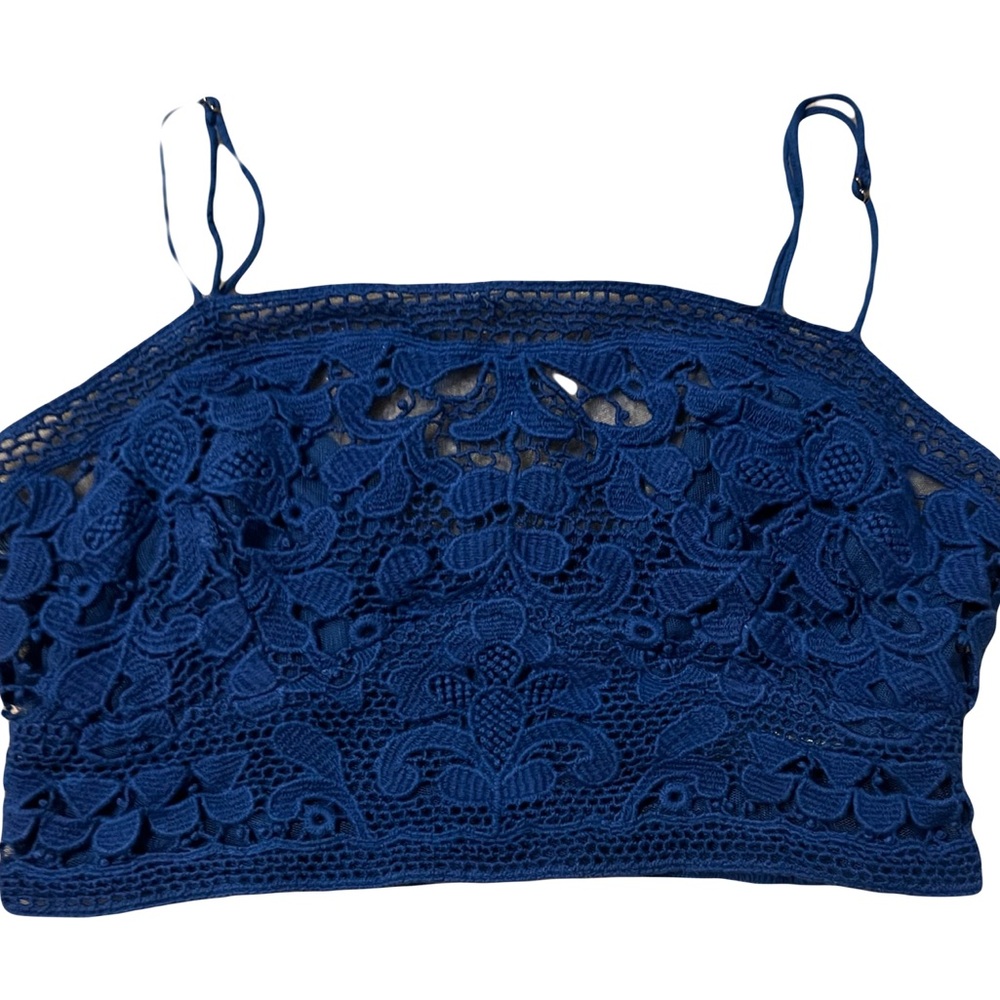 Free People Blue Bralette Top